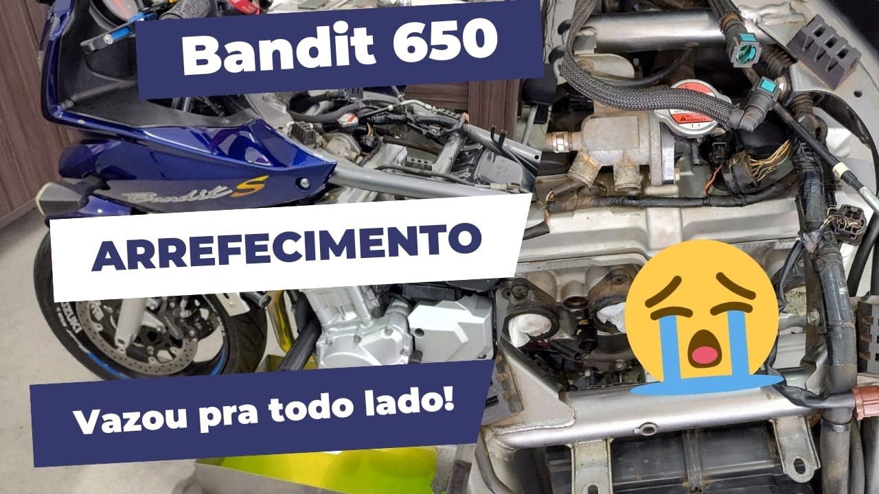 Suzuki Bandit S 650 vazando arrefecimento para todo lado! 😥 Solução do defeito!
