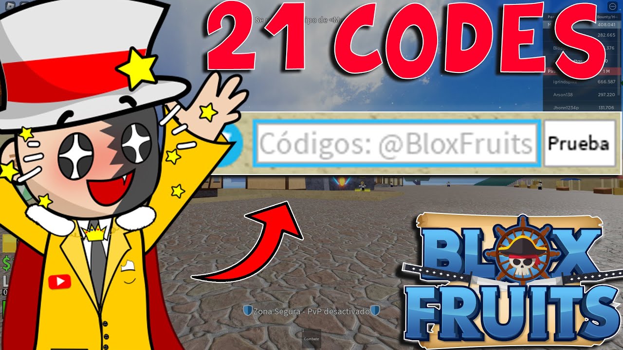 21 CODIGOS DE BLOX FRUITS CODES ROBLOX *UPDATE 17.3* 