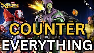 HOW TO COUNTER EVERYTHING IN CRUCIBLE SEASON 7!! | Cosmic Crucible | MARVEL Strike Force
