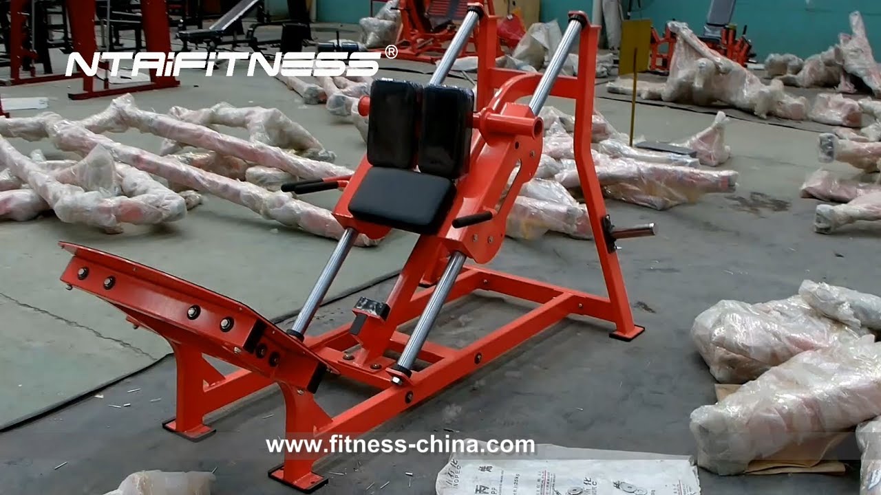 Hammer Strength PlateLoaded Linear Hack Squat For Sale YouTube