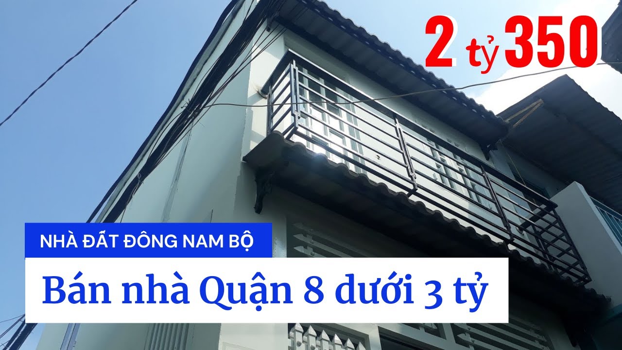 Bán nhà Quận 8 dưới 3 tỷ, hẻm 23 Đường số 16 (nối dài), gần chợ Phạm Thế Hiển