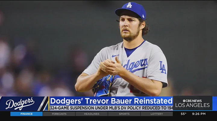 Trevor Bauer reinstated to Dodgers roster after su...