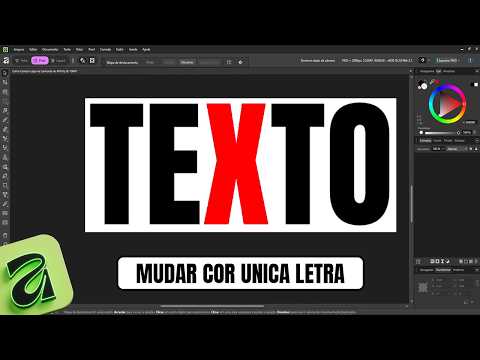 Como Mudar a Cor de uma Única Letra no Affinity