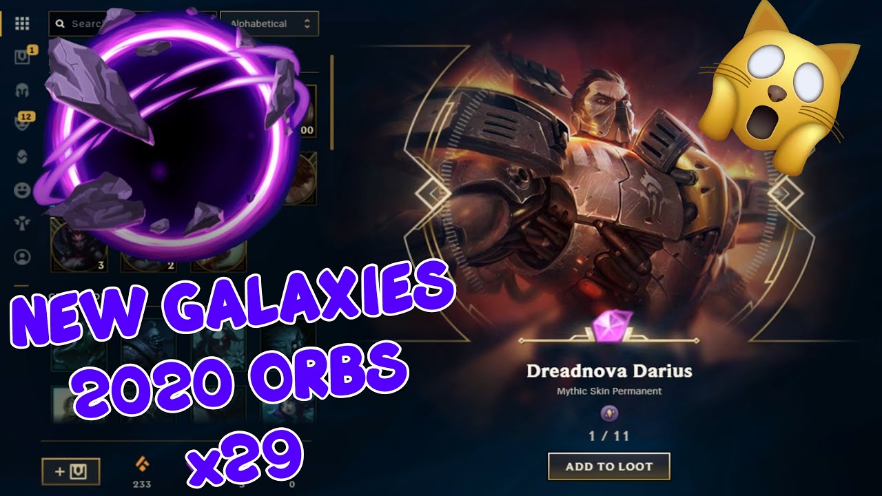 NEW GALAXIES 2020 ORBs x29!!! I  GOT DREADNOVA DARIUS