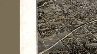 Denver Colorado 1887 Panoramic Bird's Eye View Map 6684