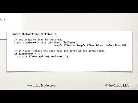 011 Angular Project   Decrement Remove Item Quantity   Overview 1711