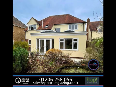 Single storey Hup! flat roof extension in Wormingford Essex