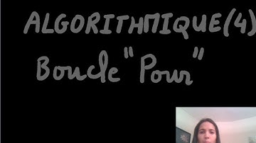 Algorithmique - Partie 4