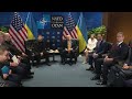 President Trump Participates in a Bilateral Meeting with the President of Ukraine