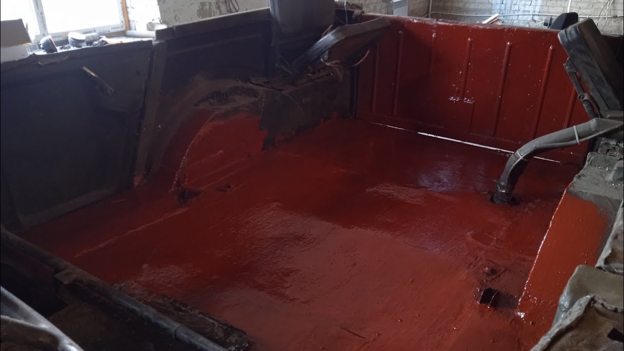 Чем покрасить пол в газели - фото