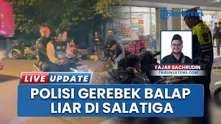 Polisi Bubarkan Balap Liar di Jalan Sukarno Hatta, Petugas Bonceng Remaja Agar Tidak Kabur