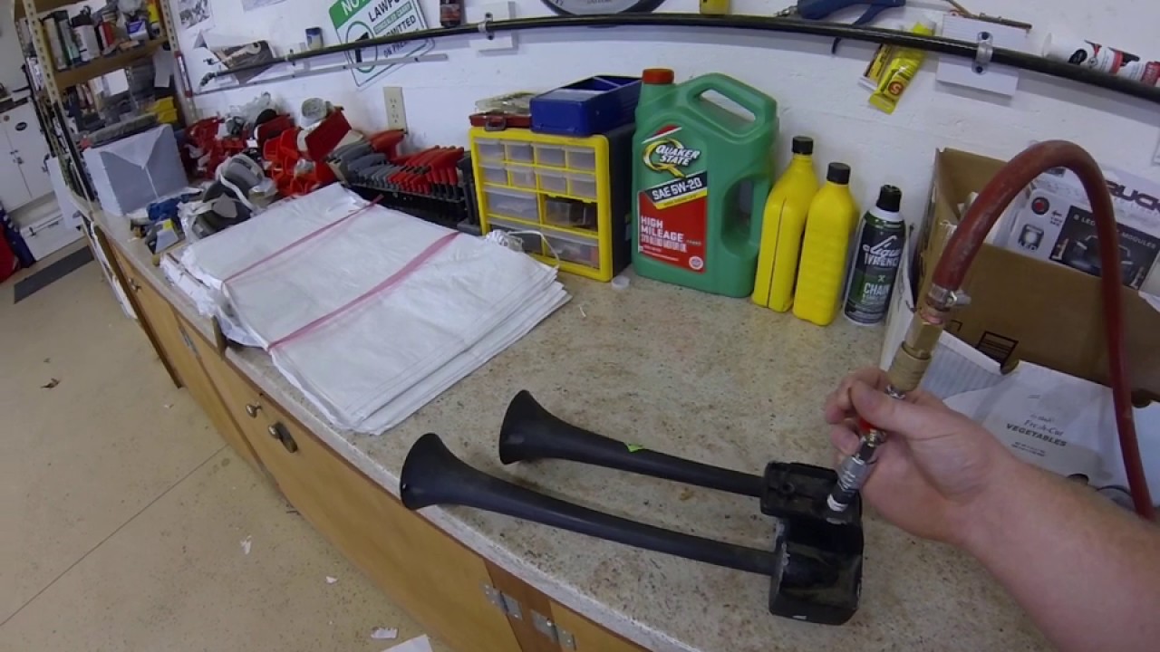 Obnoxious 130PSI Air Horn Setup YouTube