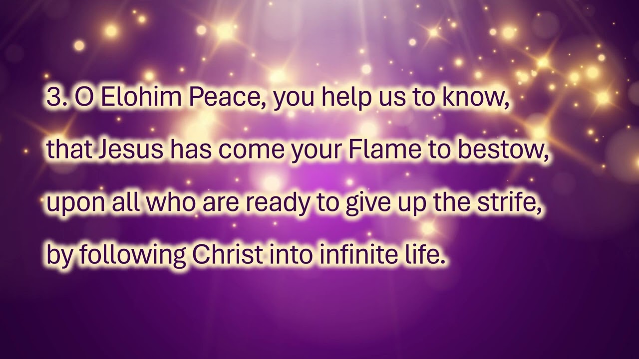 6.04 Decree to Elohim Peace and Aloha 9X