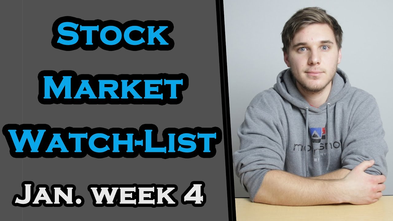 Stock Market Watchlist January Week 4 YouTube