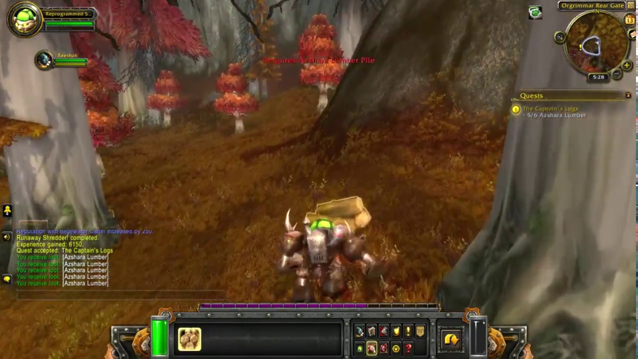 World of Warcraft Horde Quest Guide The Captain's Logs YouTube