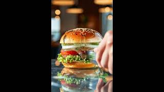 🍔 glass burger asmr ✨ satisfying glass food slice #asmr #satisfying #glassfood #shorts