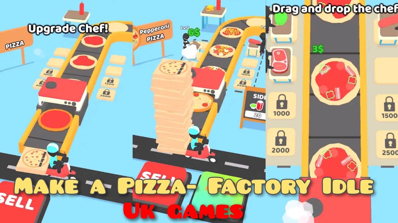 Make a Pizza- Factory Idle | Pizza Party | iOS Android | Gameplay | (Uk ...