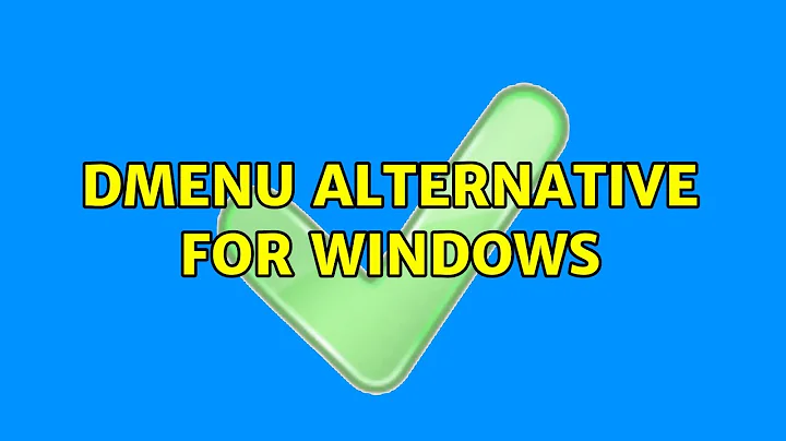 dmenu alternative for windows