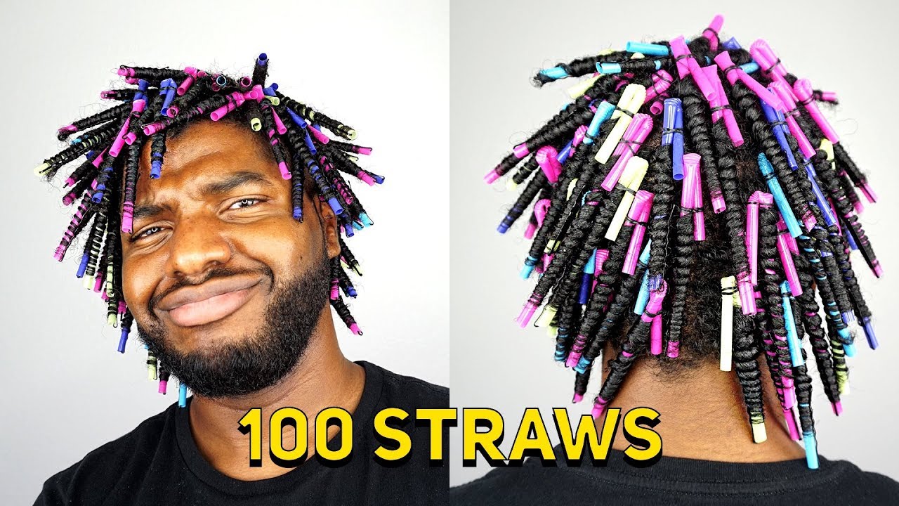 561 - STRAW SET On NATURAL HAIR Style Demo