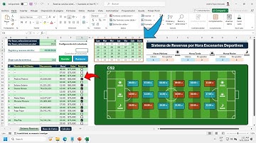 Sistema de Reservas de Escenarios Deportivos con Excel (Canchas Sintéticas)