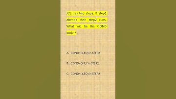 mainframe interview question | how to use COND parameter in JCL