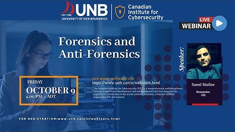 Forensics & Anti-Forensics by Dr. Saeed Shafiee