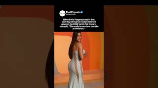 Sofia Vergara poses in mint green Oscar gown as fans joke she know how to make entrance#sofiavergara