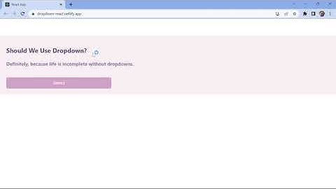 DropDown || Coding Ninjas || React Skill Test