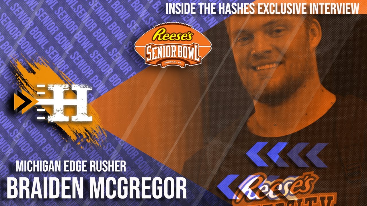 Exclusive: Braiden McGregor Michigan Edge || 2024 Senior Bowl on Their Journey