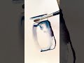 Mla glas med akvarellfrg akvarellmlning aquarelle watercolor