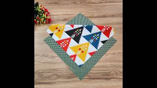 A very easy sewing project with 2 pieces of square fabric.