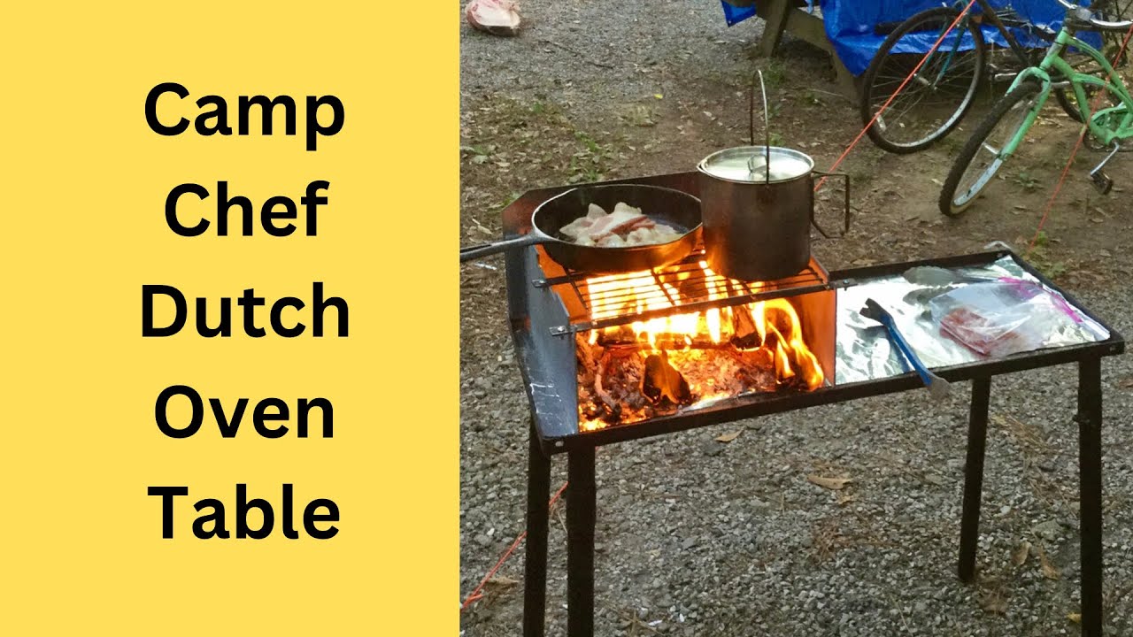 Using the Camp Chef Big Gas Grill as a Dutch oven table