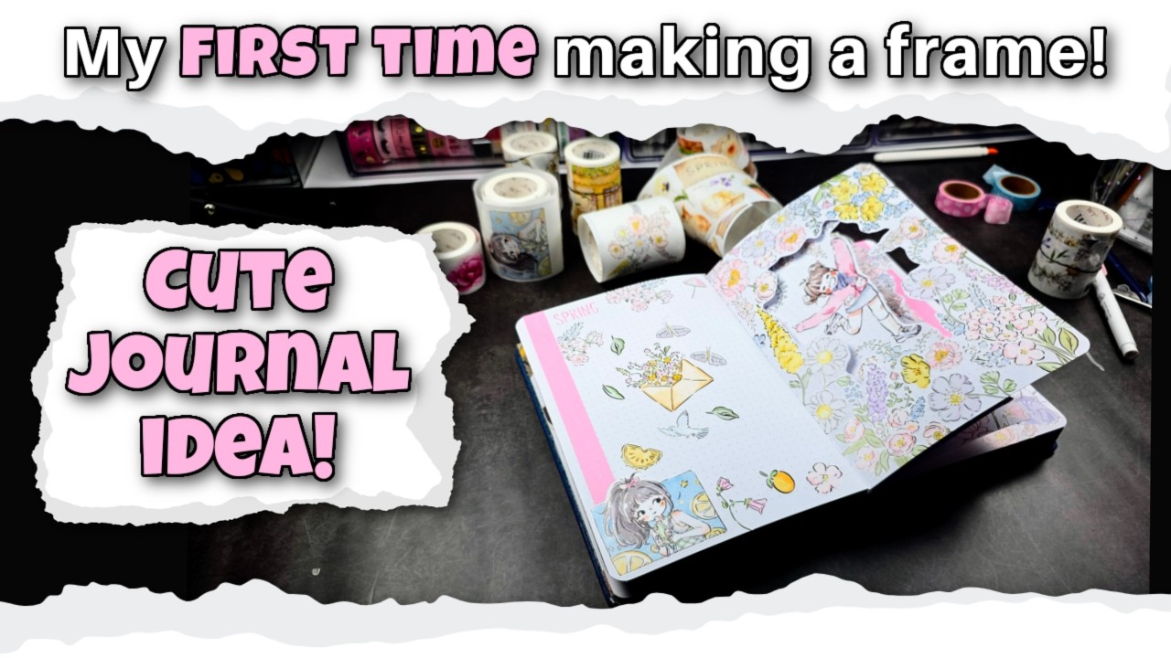 My First Frame Page! 🌸✨ | Dutch Door Creative Journal With Me