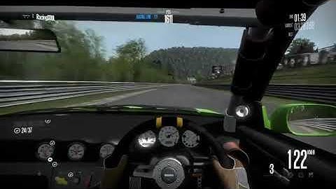 NFS Shift patch 1.1 G25 (900deg) manual clutch/transmission Silvia s15 Nurburgring test RUN (FRAPS)