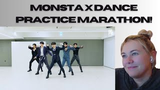 MONSTA X DANCE PRACTICE MARATHON! (fantasia, love, gambler, beautiful liar & shoot out)