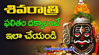 శివరాత్రి ఫలితం దక్కాలంటే ఇలా చేయండి  | Shivarathri 2021 Pooja Vidhanam | Temples Guide