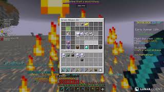 hypixel skyblock  - CRAZY mining xp after collecting iron minions