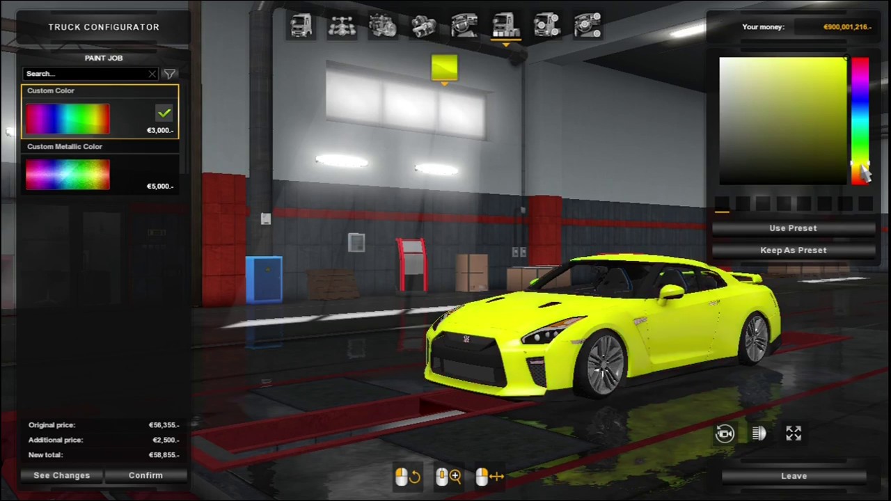Nissan gtr ets 2