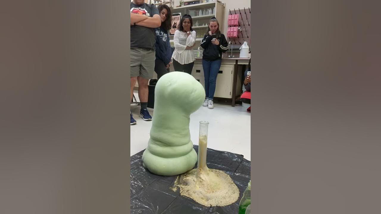 Elephant toothpaste with potassium iodide and hydrogen peroxide YouTube