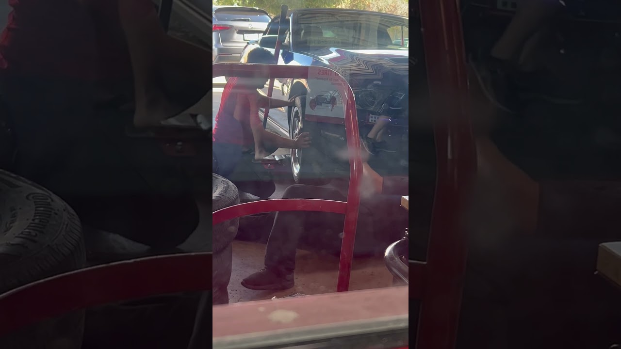 The wheels are now pressed on 