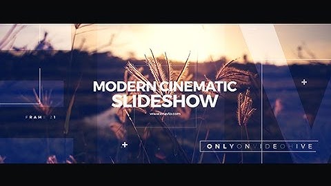 Modern Cinematic Slideshow ( After Effects Project Files)