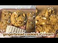 Soft Gingerbread Cookies and Cream Cookies | 🤍 | Cozy Bake With Me