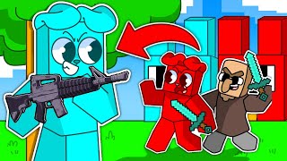 OSZUKUJE BRONIAMI w PRZEJŚCIU MINECRAFTA 😂😂😂