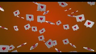 Like Icon Background Loop Orange | Motion Graphics template - Envato elements