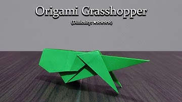 [DETAILED TUTORIAL] Origami Grasshopper: Easy Paper Craft 