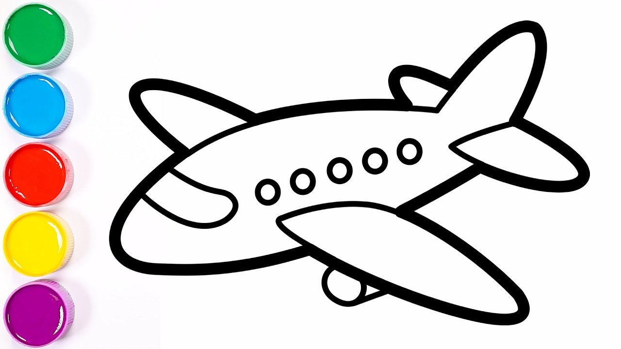 18 Airplane Coloring Pages  PDF JPG