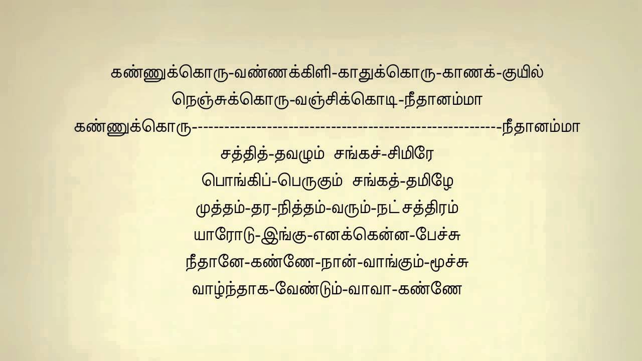 Rasathi Unna Kaanaatha #191   Tamil Karaoke Tamil Lyrics by Dharshan