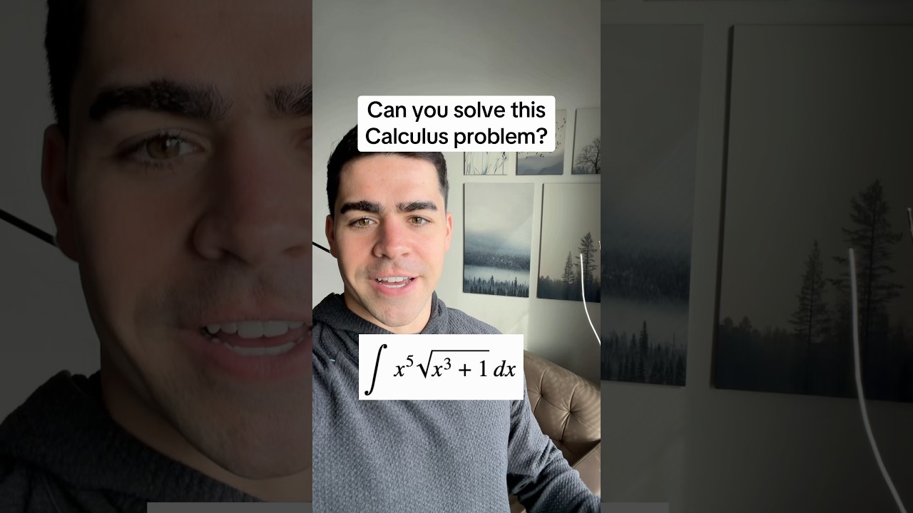 Solving this integral with u-substitution in 30 seconds!