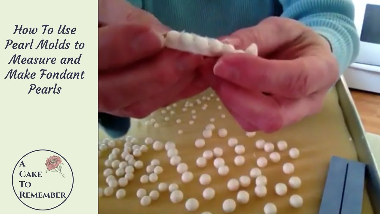 How to make fondant pearls for cake decorating Cake decorating tutorials  for beginners 