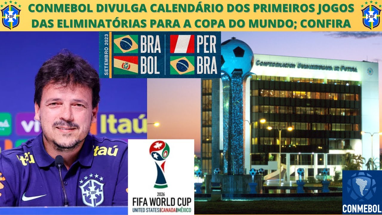 Copa do Mundo 2026: Conmebol divulga calendário dos primeiros